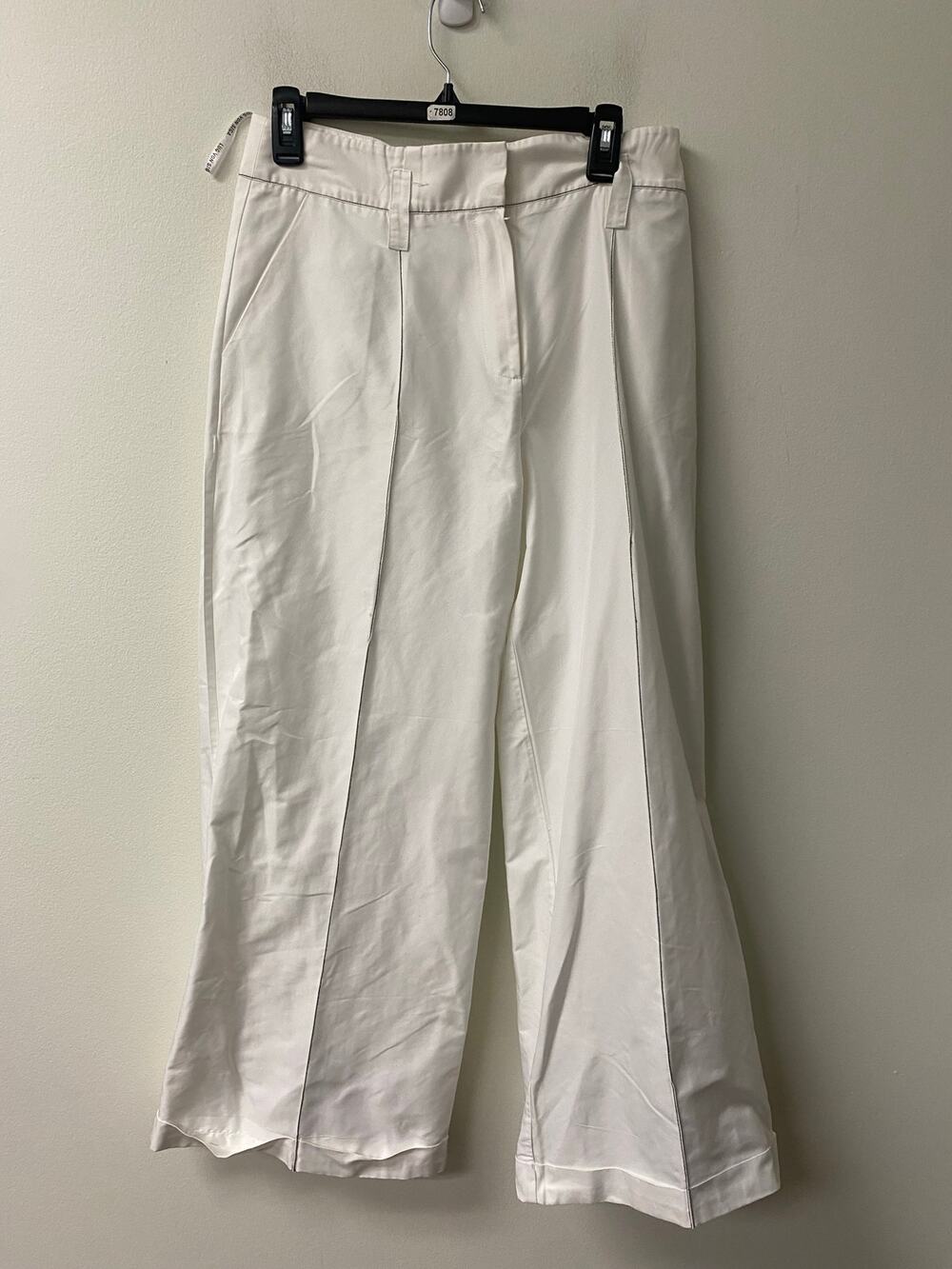 Lug Von Siga White Wide Leg Pants Sz 40
